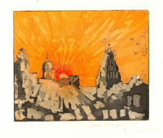 Dawn Udaipur - Etching