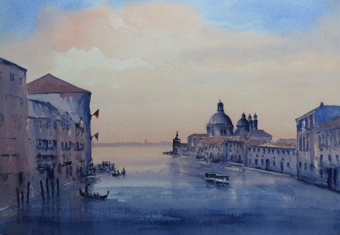 Painting of grand canal Venice