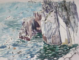 Painting of Sea Cliff