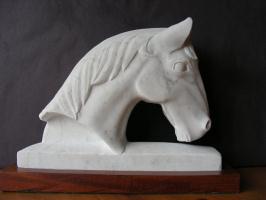 Bust of horse
