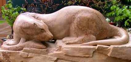 Stonecarving of otter
